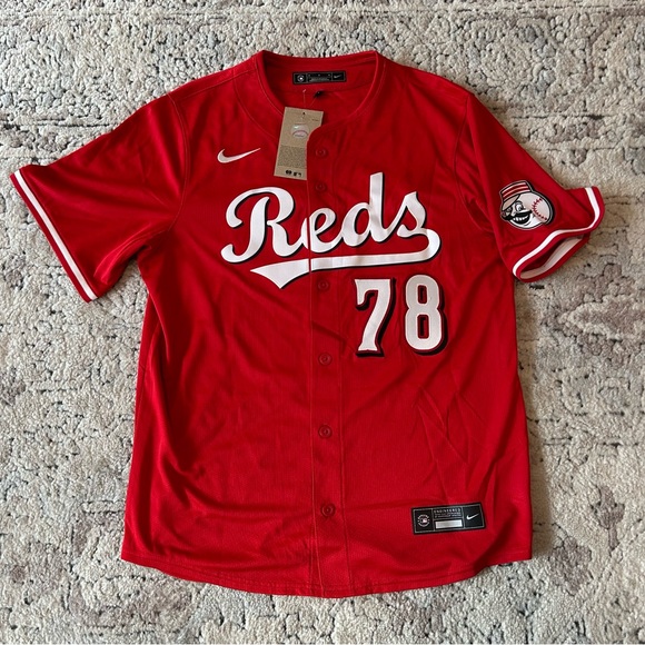 Nike Authentic Cincinnati Reds Zach Maxwell #78 Red MLB Jersey Men’s Sz: M - Picture 1 of 8
